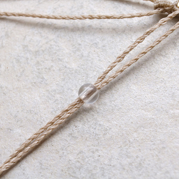 カーネリアンとマラカイトマクラメネックレスmac424 7枚目の画像