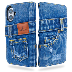 【新品】マーティンキム／デストロイデニムケース／iPhone14.13／A301 ◇Matin Kim マーティンキム◇Destroyed デニムスマホケース韓国