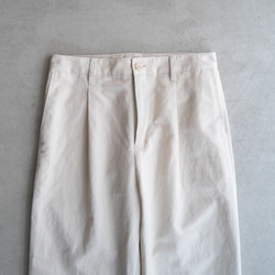 twill cotton linen/tack pants/pearled ivory/size1.2 14枚目の画像