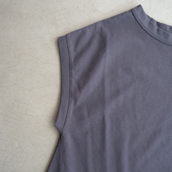 organic cotton one piece/asphalt 10枚目の画像