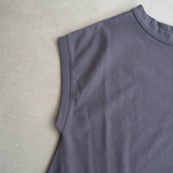 organic cotton one piece/asphalt 10枚目の画像
