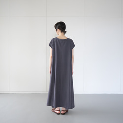 organic cotton one piece/asphalt 4枚目の画像