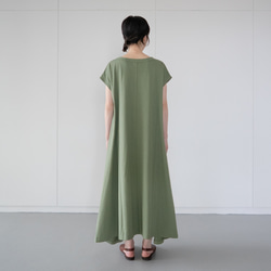 organic cotton one piece/vineyard green 3枚目の画像