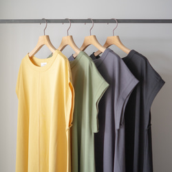 organic cotton one piece/vineyard green 12枚目の画像