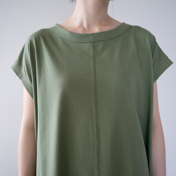 organic cotton one piece/vineyard green 6枚目の画像