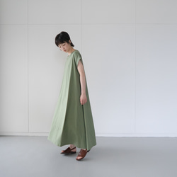 organic cotton one piece/vineyard green 4枚目の画像