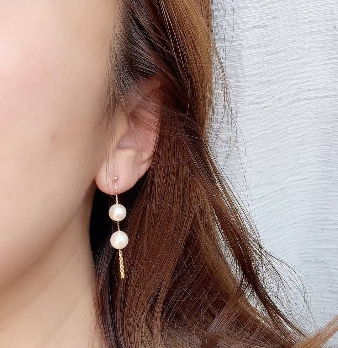 akoya pearl あこやパール 7.5-8mm 18K ピアス