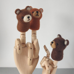 指人形　くまちゃん 2枚目の画像