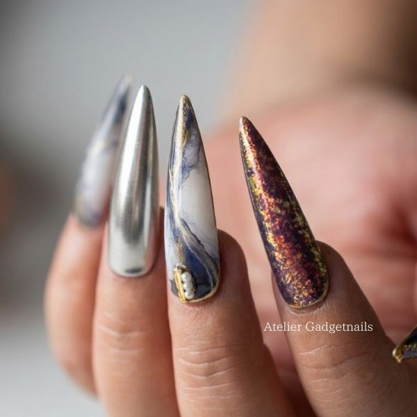 ネイルチップ／蒼刃のアルカニウム- Arcane Steel in Lapis -