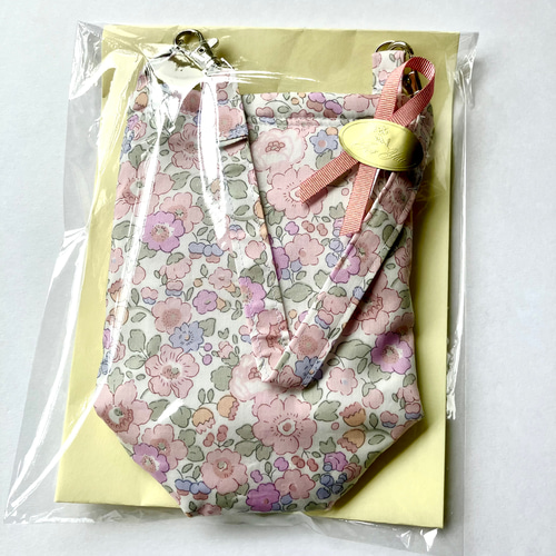 ペットボトルカバー リバティベッツィ ピンク ハンドメイド