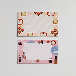 ポストカード＊昭和レトロ（2種類） ポストカード きくち ゆき｛眠る月