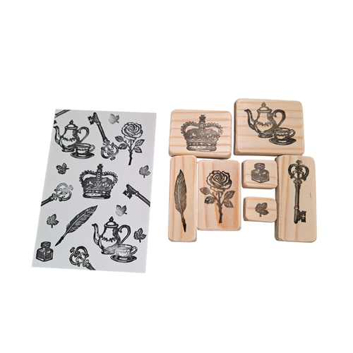 クラシカルな英国の香りを紙面に ― イギリスモチーフスタンプセット