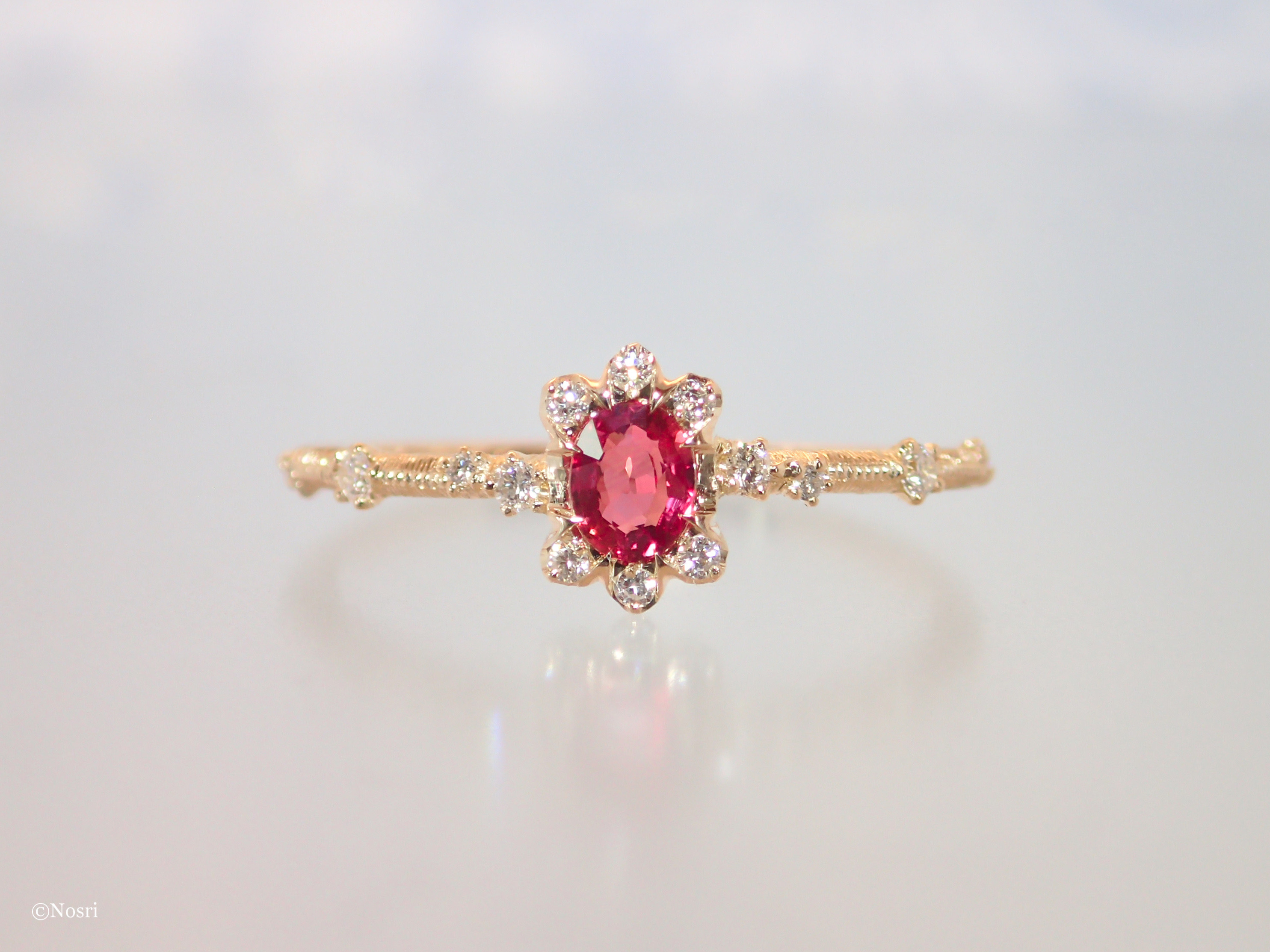 【一点もの】シエル リング (ルビー ダイヤモンド)