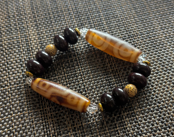 特別出品 開光 九眼天珠×三眼天珠 ブレスレット dzi ＊ ΚΑйON