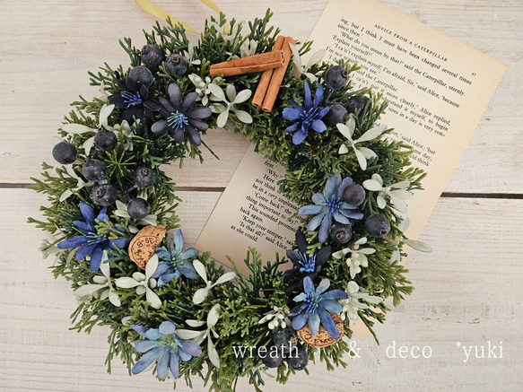 フラワー・リース yuki natural wreath リース yuki 通販 19493982｜Creema(クリーマ)