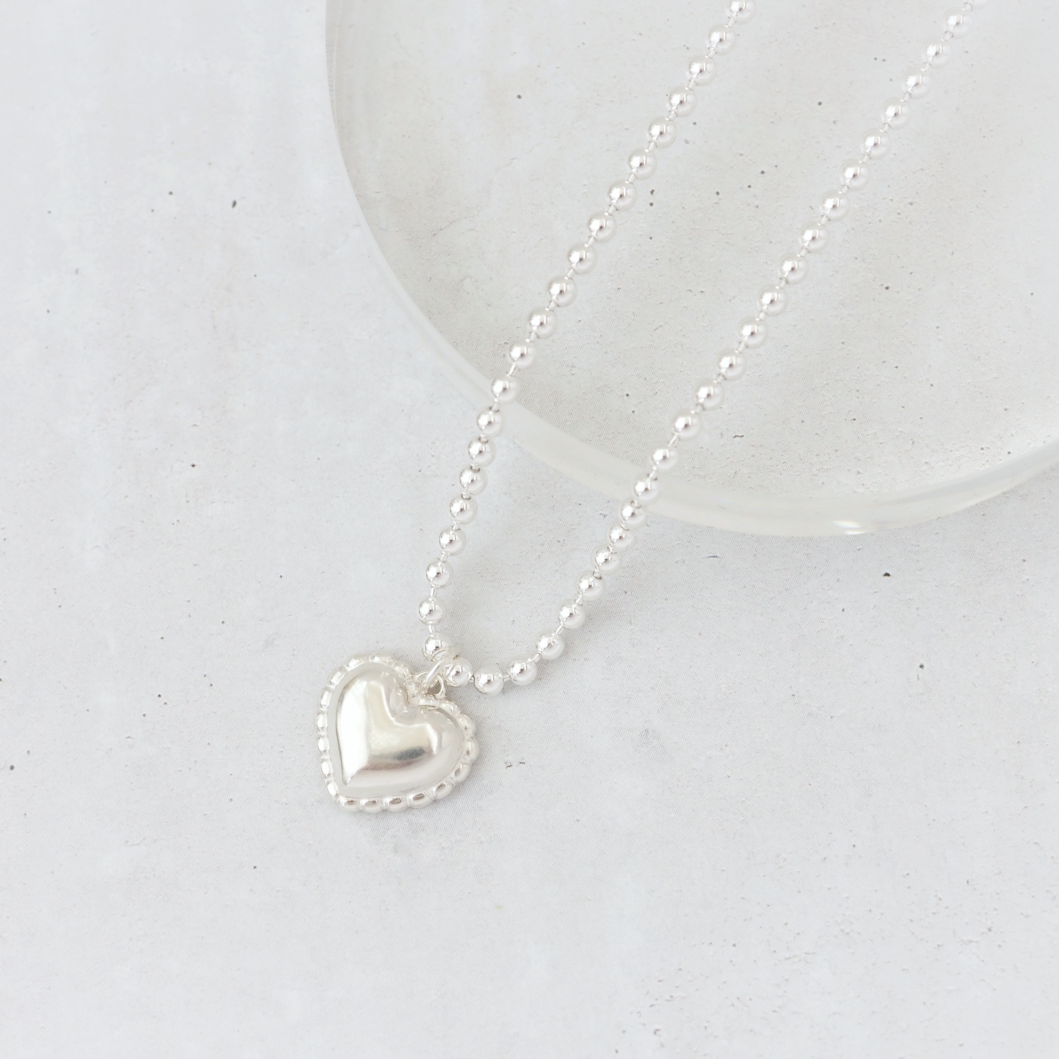 heart ball ネックレス