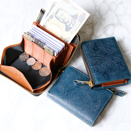 BELLVO SATTO L 財布 レンガ BELLVO SATTO L 財布 ペイズリー柄☆SATTO