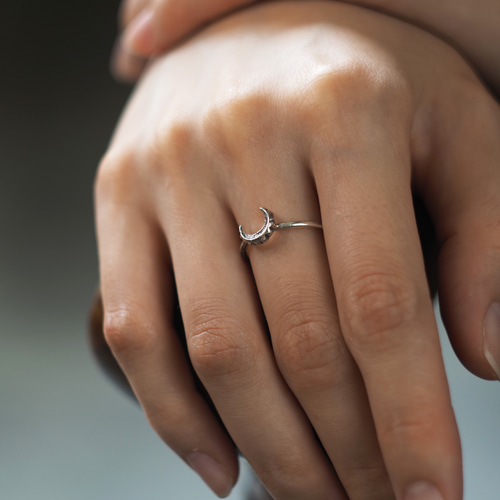 月の指輪 Silver925 moon ring/指輪/kototoki 指輪・リング kototoki