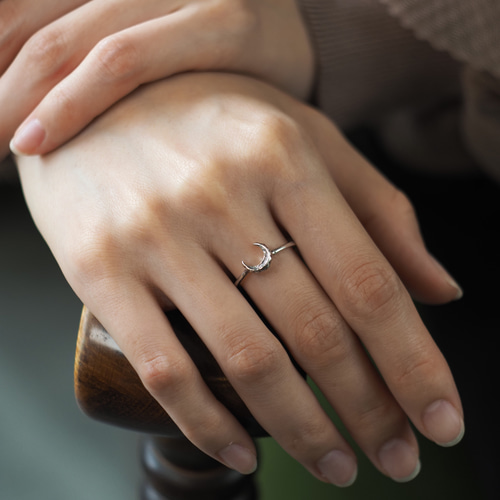 月の指輪 Silver925 moon ring/指輪/kototoki 指輪・リング