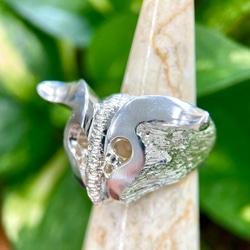 サードオニキス(K14枠)シルバーリング しましま瑪瑙 指輪・リング