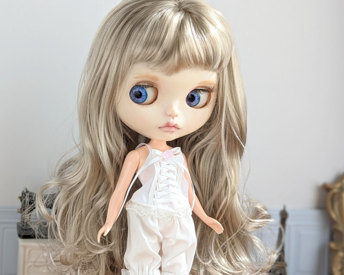 216※レースふんわり白のドレス ※ブライスアウトフィット※1/6ドール 216※レースふんわり白のドレス ※ブライスアウトフィット※1/6ドール