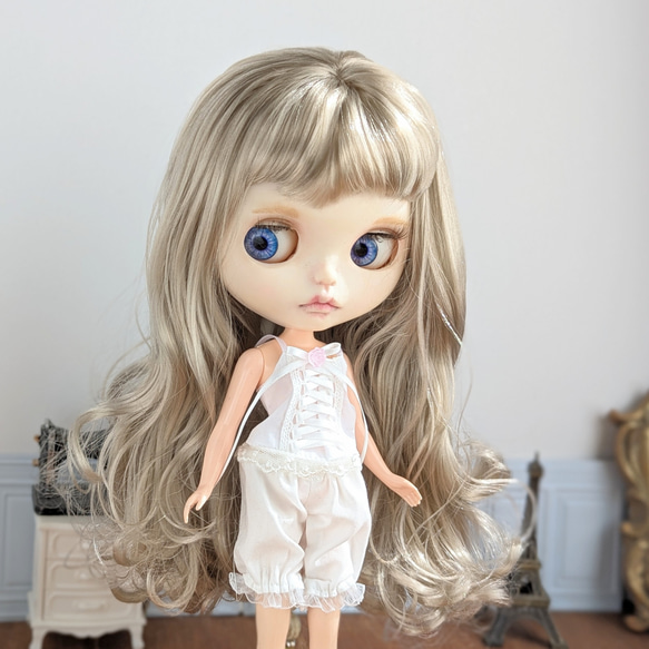 1364※白のふんわりドロワーズ※ブライスアウトフィット※1/6ドール服