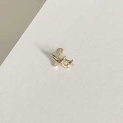 20g 18g 16g 14K金 星の光 スター ヘリックス 軟骨 トラガス イヤリング ピアス ラブレット 8枚目の画像