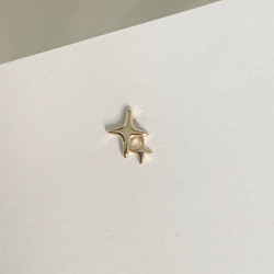 20g 18g 16g 14K金 星の光 スター ヘリックス 軟骨 トラガス イヤリング ピアス ラブレット 6枚目の画像