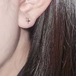 20g 18g 16g 14K金 星の光 スター ヘリックス 軟骨 トラガス イヤリング ピアス ラブレット 14枚目の画像