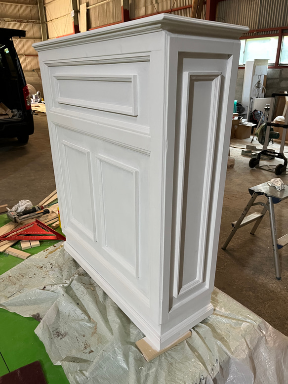 アンティーク風　レジカウンター　受付カウンター 5枚目の画像