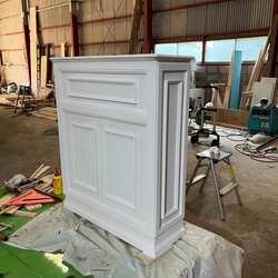 アンティーク風　レジカウンター　受付カウンター 2枚目の画像