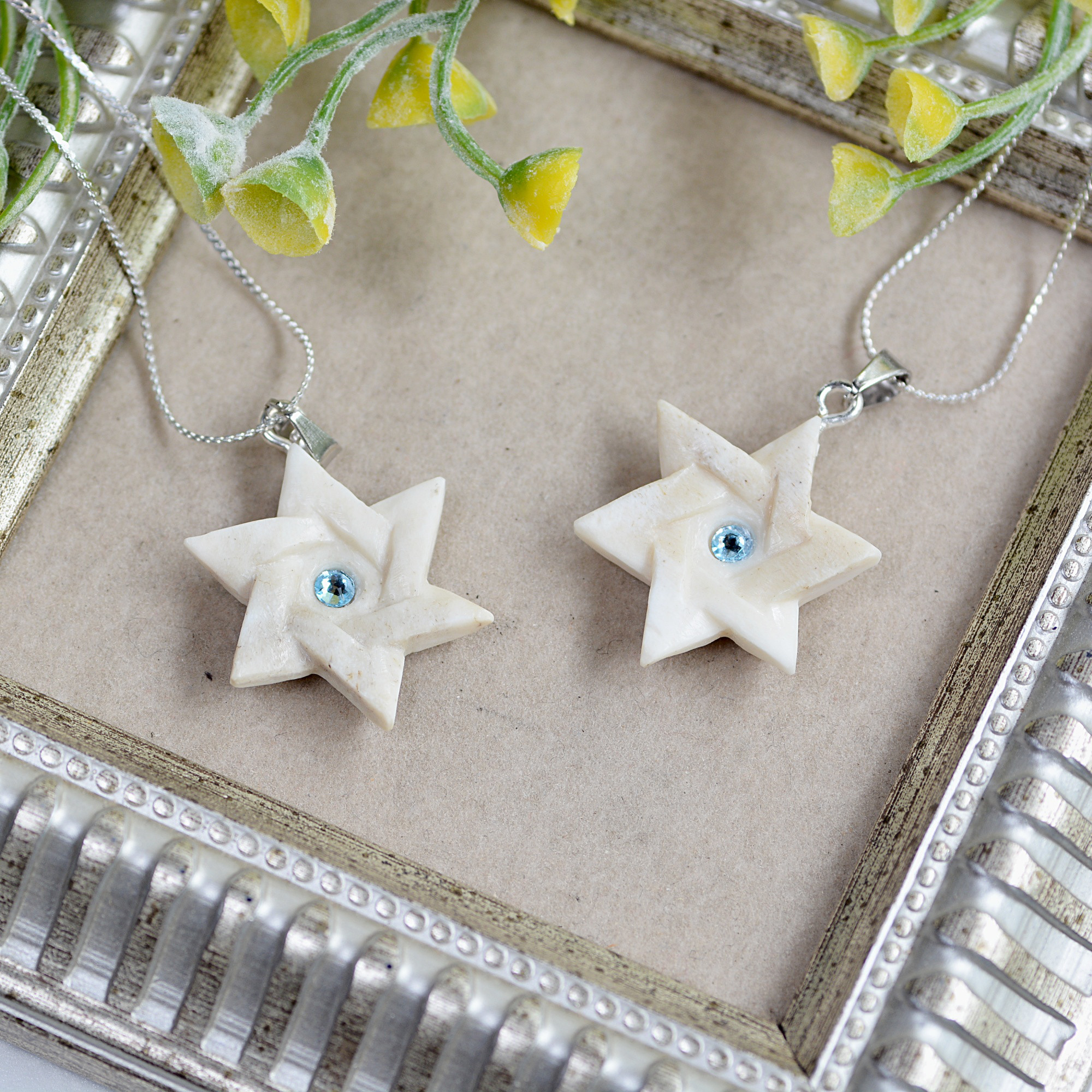 鹿角のペンダント 六芒星 プチペンダント 8,880円