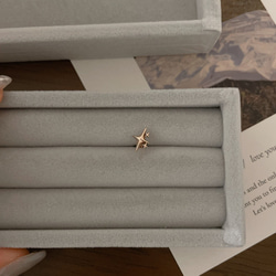 20g 18g 16g 14K金 ゴールド 星の光 スター ヘリックス 軟骨 トラガス イヤリング ピアス ラブレット 7枚目の画像