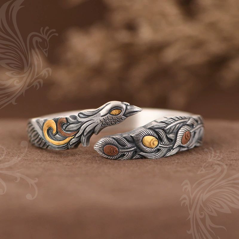 鳳凰のバングル - 伝説の鳥の息吹を身に纏う　B081