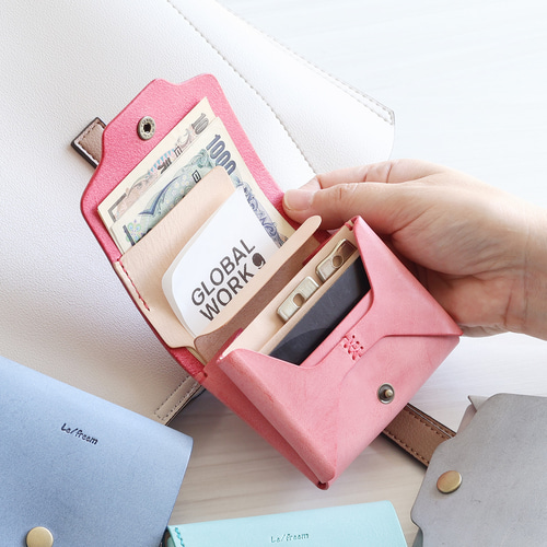 お札が折れない鍵が入るコンパクト財布 LF-031 シビラ×ヌメ革ツｰトン