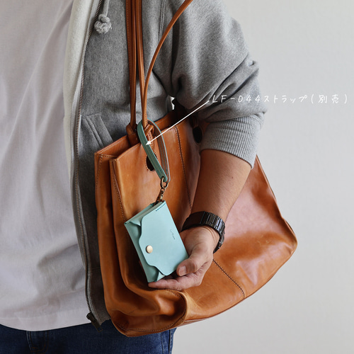 LF-031 お札が折れない鍵が入るコンパクト財布 シビラ×ヌメ革ツｰトン