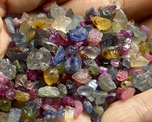 RS11-24 非加熱 233.5ct サファイア 原石 ミャンマー産 ルース 天然石