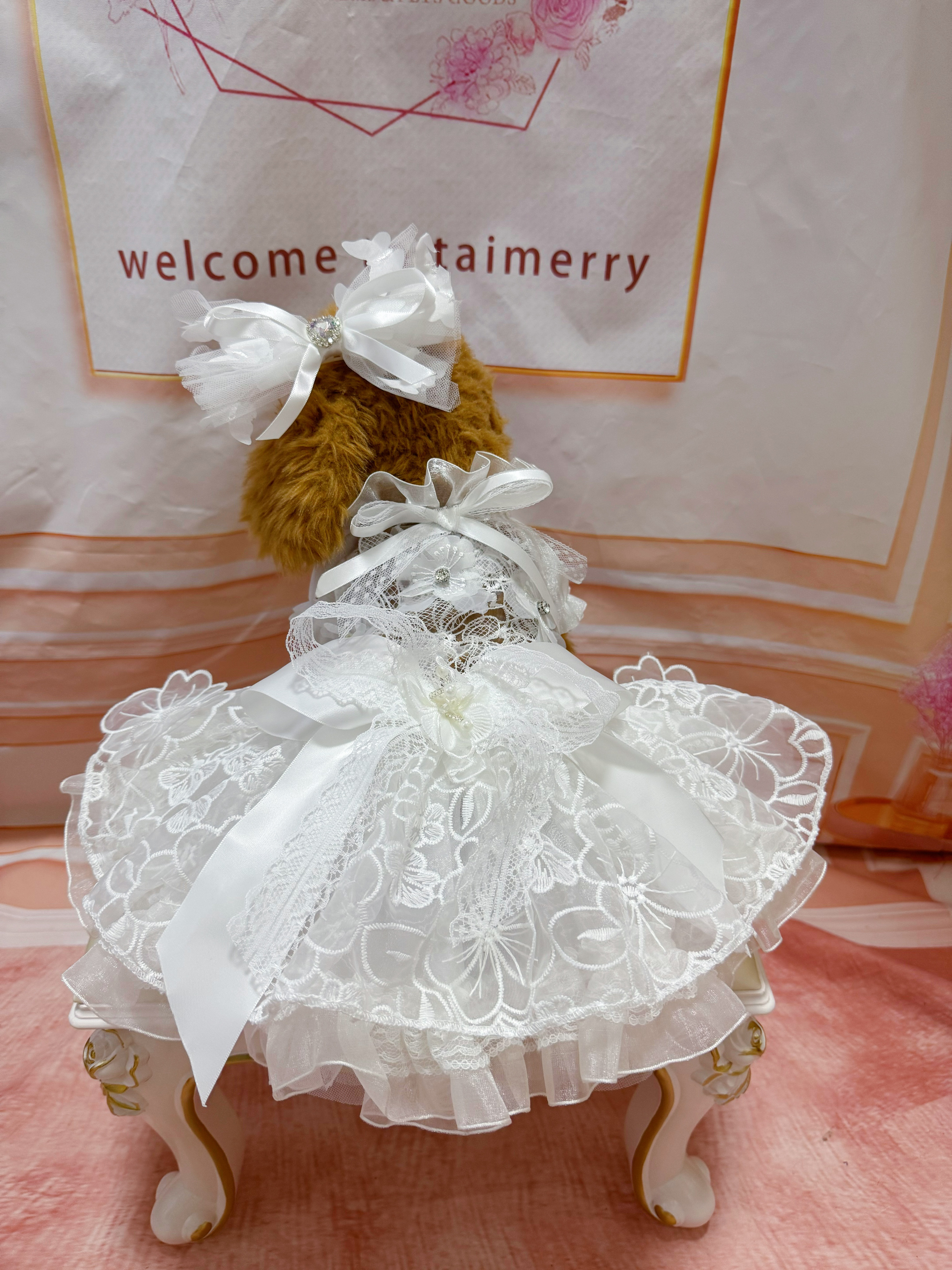 夏ウェディングにおすすめ！純白のレースウェディングドレス