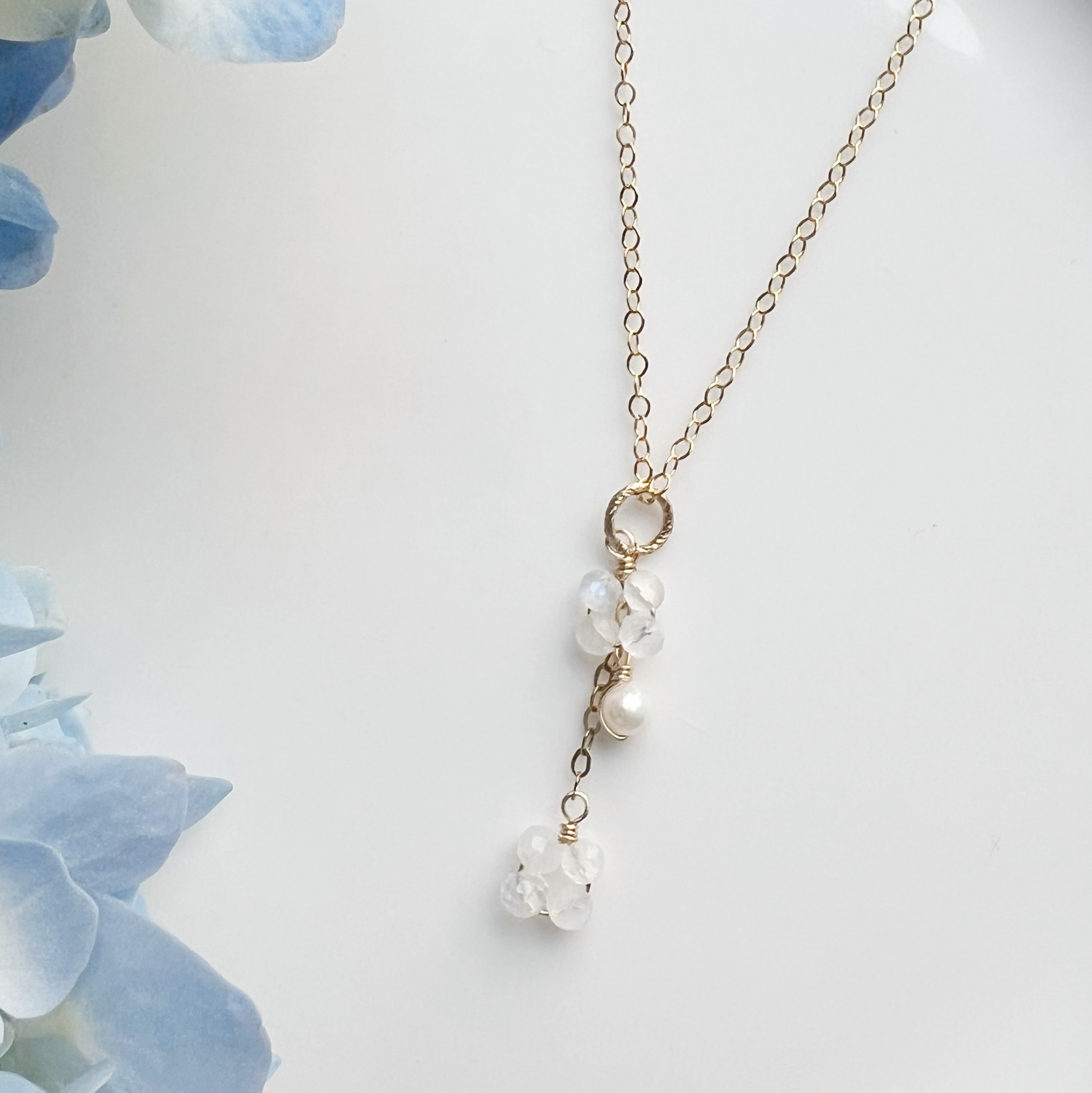 カランコエ 14KGF ロイヤルブルームーンストーン ネックレス