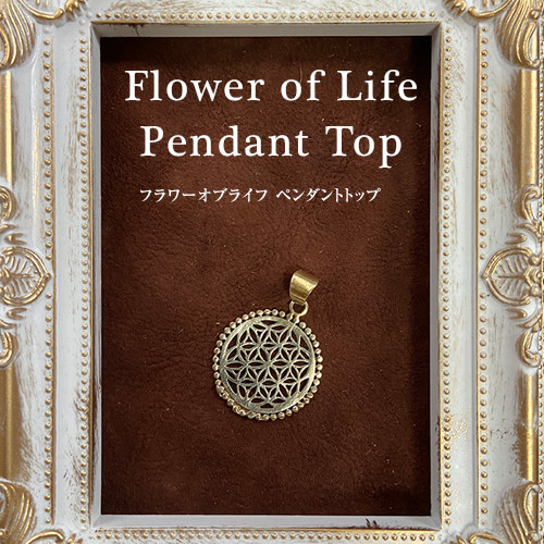 フラワー・オブ・ライフ ペンダントトップ☆神聖幾何学 08 ネックレス