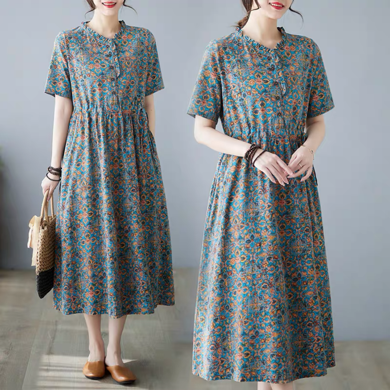 夏色新作2025、ロングスカート、夏スカート