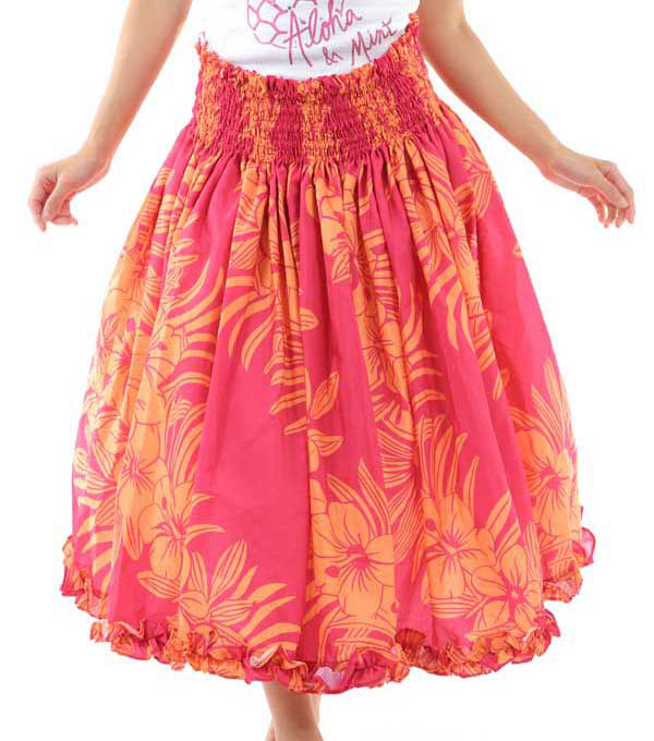 パウスカート 細見えパウスカート　フラダンス　太って見えないパウスカート　p00634　受注生産および即納