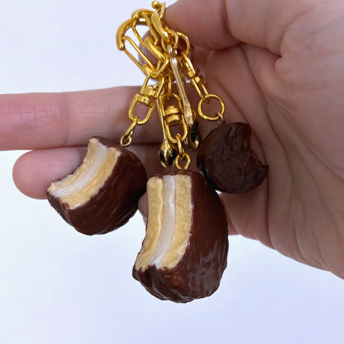 選べるサイズ】チョコケーキ キーホルダー フェイクスイーツ 食品