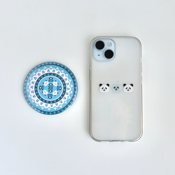 北欧パンダの缶ミラー《ブルー》 9枚目の画像