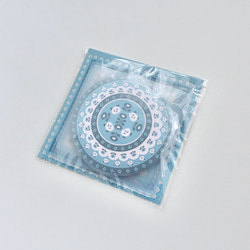 北欧パンダの缶ミラー《ブルー》 6枚目の画像