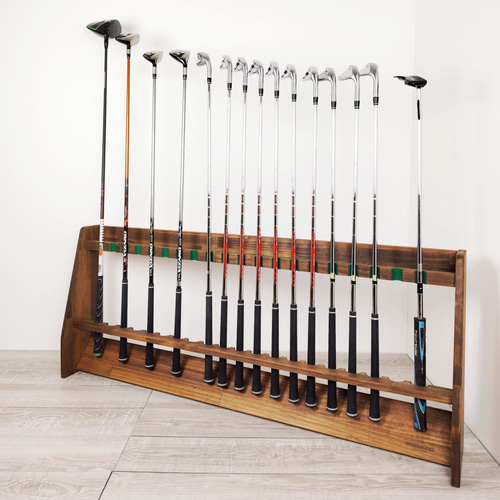 【美品】WOOD WORKS ゴルフクラブスタンド  じゃんぼ WOODWORKS ゴルフクラブスタンド 20本掛 木製 日本製 【 パター