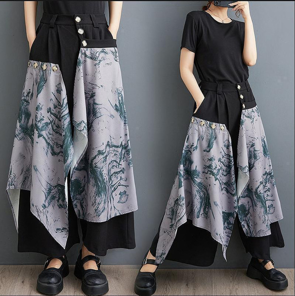 定番のお歳暮&冬ギフトの商品をすべ パンツ レディース 大きいサイズ ワイド ウエスト 新品 秋 春夏 パンツ