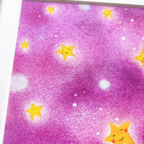 お月さんとくまちゃん】 ~送料無料~癒される絵 可愛い カラフル 癒し