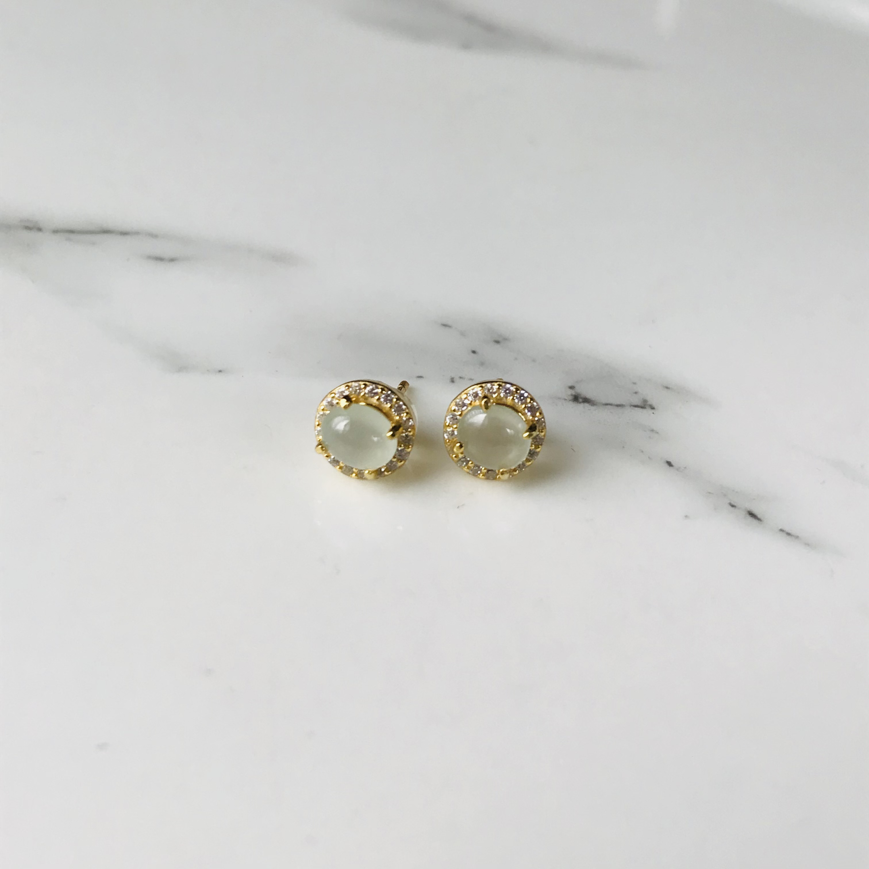 [P100-012] ジェイド　JADE  ヒスイ　本翡翠　ピアス　　天然石　一点物　ミャンマー産　s925  氷翡翠