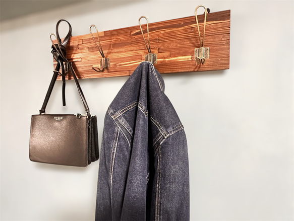 ウォールフック 曲木細工 壁掛け コート掛け ヴィンテージ 木製 天然木